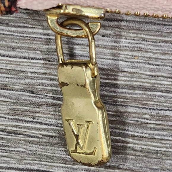 LOUIS VUITTON Damier Ebene Light PINK Pochette Rose Neverfull Ballerine Wristlet - Picture 5 of 11